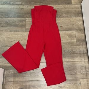 Red jumpsuit
